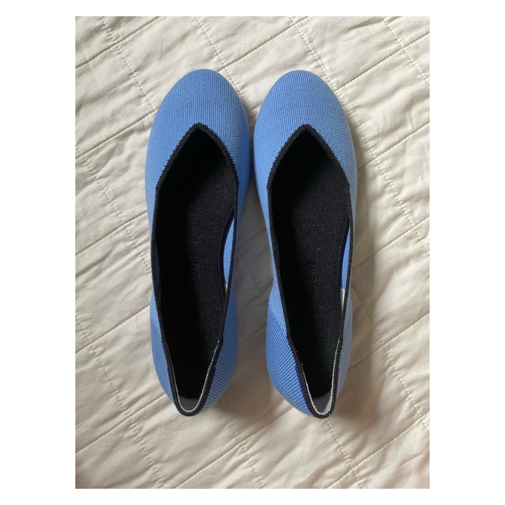 Rothy’s Ice Blue Flats - size 9 - excellent condition!